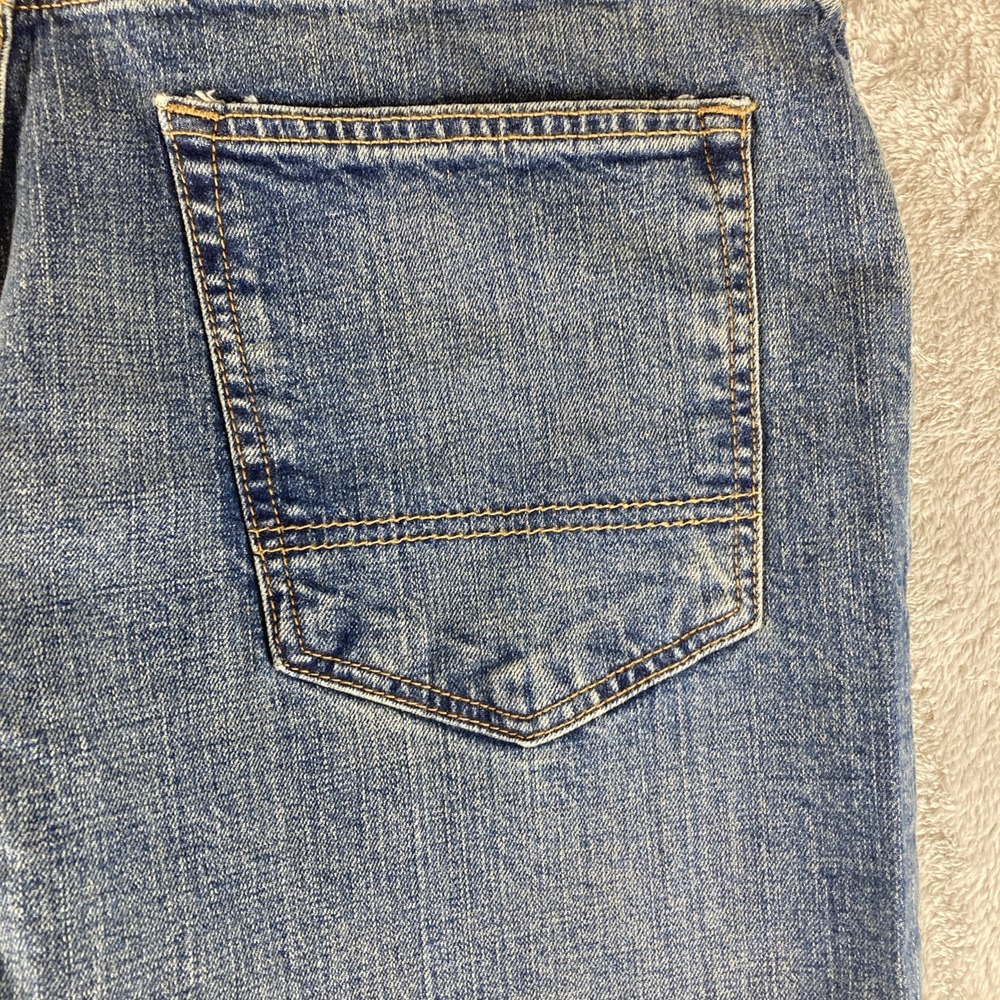 Arizona Jeans Mens 36x36 Flex Relaxed Straight Sits Below Waist Blue Denim - Picture 7 of 16